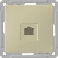 RSI-152K5E-4-86 Розетка компьютерная 1-м СП W59 RJ45 кат.5E механизм шампань SE 