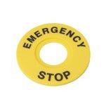 SBY9360 Маркировка для кнопки аварийного останова "Emergency Stop" D60 SE 