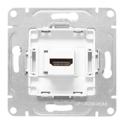 UP1-SOW-HDMI Розетка СП Эпика HDMI механизм бел. EKF  фото 4
