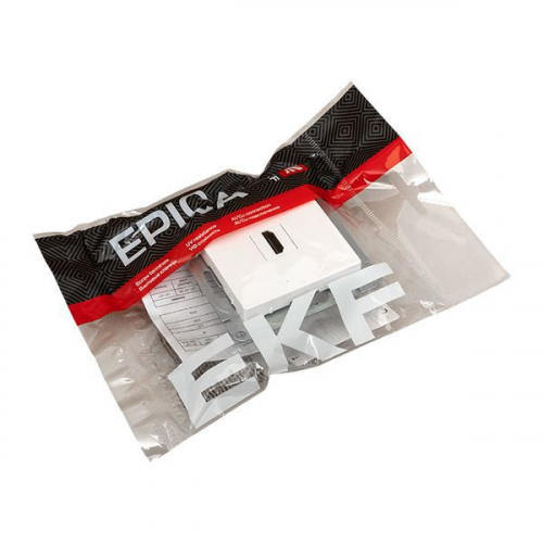 UP1-SOW-HDMI Розетка СП Эпика HDMI механизм бел. EKF  фото 8