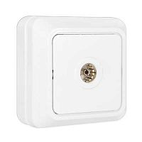 О0027 Розетка телевизионная TV 1-м ОП Олимп бел. UNIVersal 