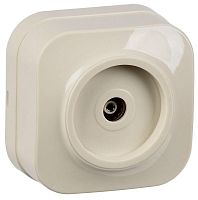 EAH10-K33 Розетка телевизионная TV 1-м ОП Glory РТВ20-ХК крем. IEK 