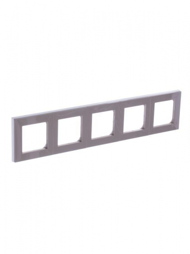 2CHH015050A6018 Рамка Levit 5п кофе макиато/бел. ABB  фото 3