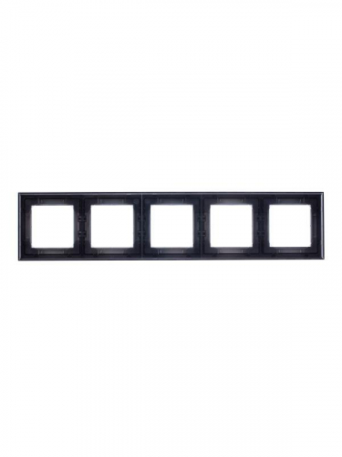 2CHH015050A6069 Рамка Levit 5п сталь/дым. черн. ABB  фото 4