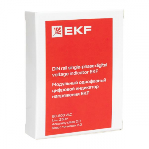 Индикатор напряжения модульный трехфазный цифровой EKF VDI-G33 фото 9