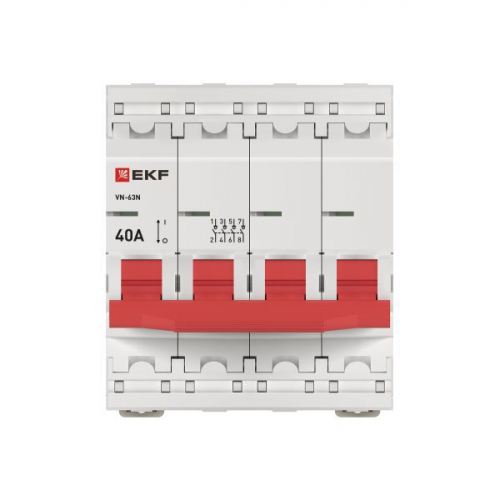 S63440 Выключатель нагрузки 4п 40А ВН-63N PROxima EKF  фото 4