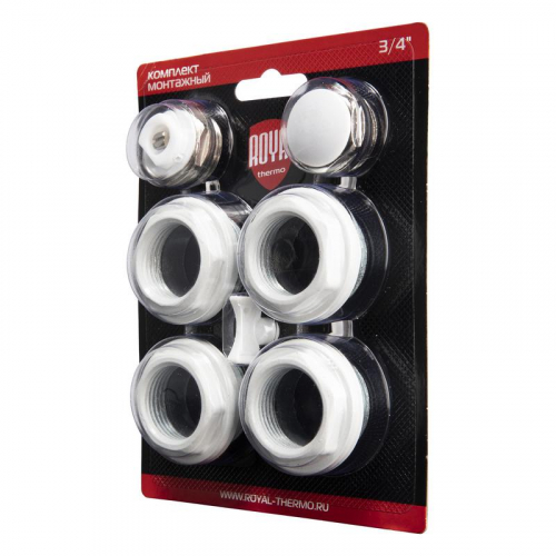 НС-1614213 Комплект монтажный 1дюймх3/4дюйм бел. Royal Thermo  фото 8