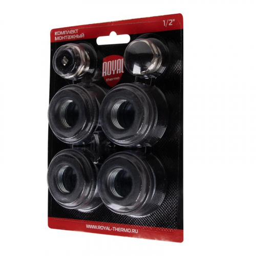 НС-1614222 Комплект монтажный 1дюймх1/2дюйм черн. Royal Thermo  фото 7
