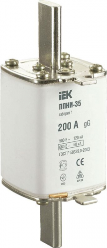 DPP30-200 Вставка плавкая ППНИ-35 200А габарит 1 IEK 