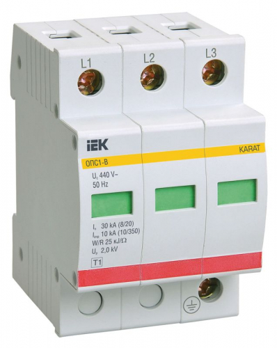 MOP20-3-B Ограничитель перенапряжения ОПС1-B 3P KARAT IEK 