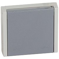 055706 Розетка 1-м СП Plexo 20А IP44 400В 3P+E сер. Leg 