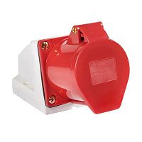 ps-124-32-380 Розетка наружн. уст. 32А 380В 3P+РЕ IP44 (124) EKF 