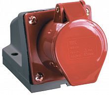 PSR12-032-5 Розетка ОП 32А 380В 3P+PE+N ССИ-125 IP44 IEK 