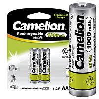 6181 Аккумулятор AA/R6 1000мА.ч NI-CD BP-2 металлик (блист.2шт) Camelion 
