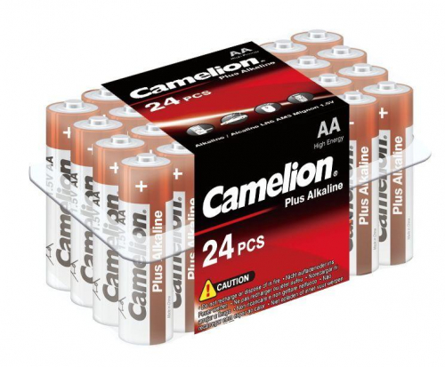 6752 Элемент питания алкалиновый AA/LR6 1.5В Plus Alkaline LR6-PB24 (уп.24шт) Camelion  фото 3