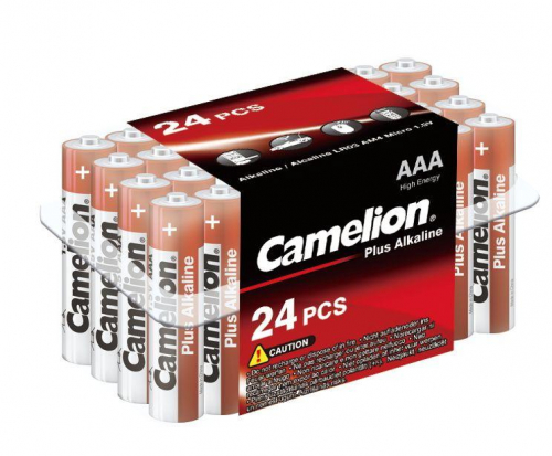7615 Элемент питания алкалиновый AAA/LR03 1.5В Plus Alkaline LR03-PB24 (уп.24шт) Camelion  фото 3