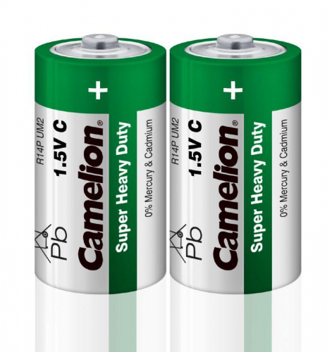 1661 Элемент питания солевой C/R14 R14P-SP2G 1.5В SR-2 (уп.2шт) Camelion 