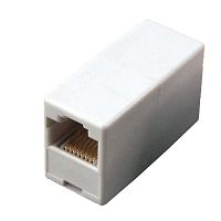 03-0101 Проходник комп. гнездо-гнездо 8P-8C бел. Rexant 