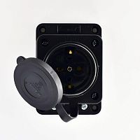 106-0400-0103/103 Розетка ОП 16А 2P+PE IP44 220-240В каучук LEZARD 
