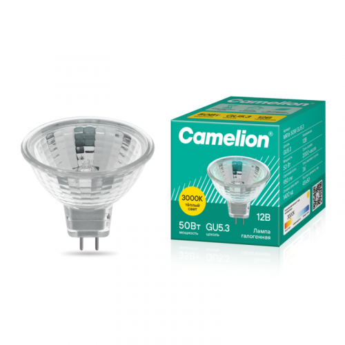 3060 Лампа галогенная MR16 50Вт 12В Camelion 