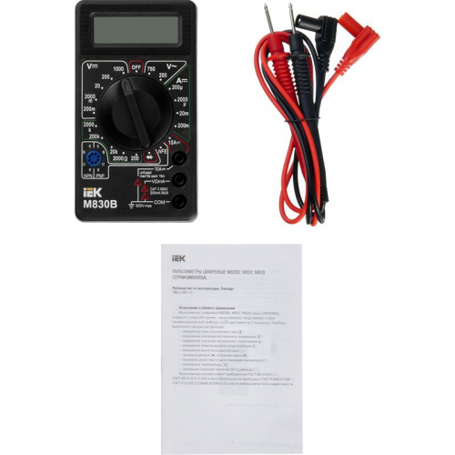 TMD-2B-830 Мультиметр цифровой Universal M830B IEK  фото 5