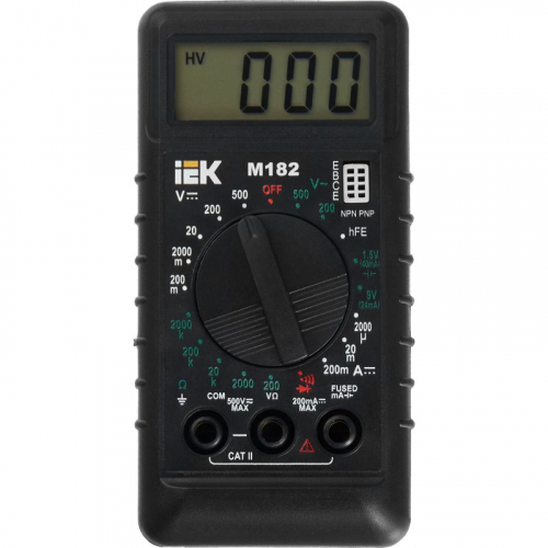 TMD-1S-182 Мультиметр цифровой Compact M182 IEK  фото 2