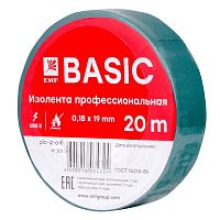 plc-iz-a-g Изолента класс А 0.18х19мм (рул.20м) зел. EKF 