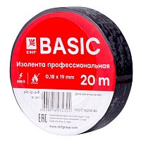 plc-iz-a-b Изолента класс А 0.18х19мм (рул.20м) черн. EKF 
