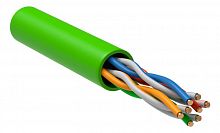 LC1-C5E04-122 Кабель витая пара U/UTP кат.5E 4х2х24AWG solid LSZH нг(А)-HFLTx зел. (305м) (м) ITK 
