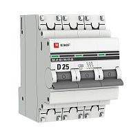 mcb4763-3-25D-pro Выключатель автоматический модульный 3п D 25А 4.5кА ВА 47-63 PROxima EKF 