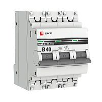mcb4763-3-40B-pro Выключатель автоматический модульный 3п B 40А 4.5кА ВА 47-63 PROxima EKF 