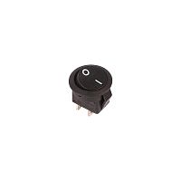 36-2510 Выключатель клавишный 250В 3А (2с) ON-OFF круглый черн. Micro (RWB-105; SC-214) Rexant 