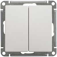 VS610-256-1-86 Переключатель проходной 2-кл. СП W59 10А IP20 10AX механизм бел. SE 