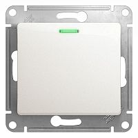GSL000613 Выключатель 1-кл. СП Glossa 10А IP20 (сх. 1а) 10AX с подсветкой механизм перламутр. SE 
