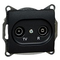 GSL000794 Розетка телевизионная оконечная TV/R Glossa 1дБ механизм антрацит SchE 