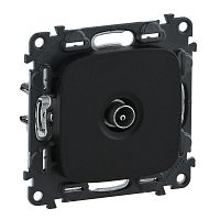 753970 Розетка телевизионная оконечная TV 1-м Valena Allure 10дБ 0-862МГц с лицев. панелью механизм антрацит Leg 
