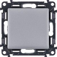 752606 Переключатель 1-кл. СП Valena Life 10А IP20 250В 10AX с лицев. панелью безвинтов. зажимы механизм алюм. Leg 