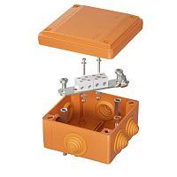 FSB11404 Коробка ответвительная FS 100х100х50мм IP55 4п 450В 6А 4кв.мм с кабельными вводами и клеммниками пластик. DKC 