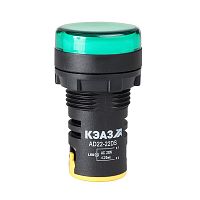 238693 Лампа AD22DS(LED) матрица 22мм 230В зел. КЭАЗ 