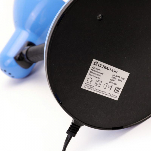 12369 Светильник UF-301P С06 настол. 230В 60Вт син. Ultraflash  фото 4