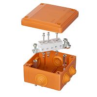 FSB11510 Коробка ответвительная FS 100х100х50мм IP55 5п 450В 20А 10кв.мм с кабельными вводами и клеммниками пластик. DKC 