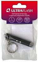 12325 Фонарь LED30L (1LED+лазерная указка 3хAG3 блист-пакет черн.) Ultraflash 