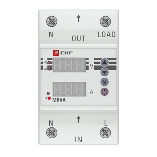 MRVA-50A Реле напряжения и тока с дисплеем MRVA 50А PROxima EKF  фото 3