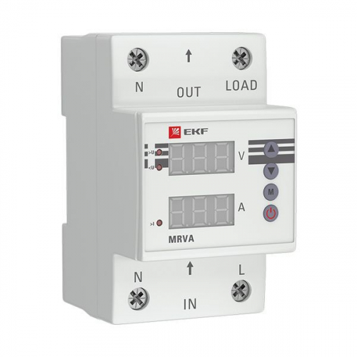 MRVA-50A Реле напряжения и тока с дисплеем MRVA 50А PROxima EKF 