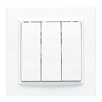 ERV10-024-10 Выключатель 3-кл. СП Минск 10А IP20 бел. Basic EKF 