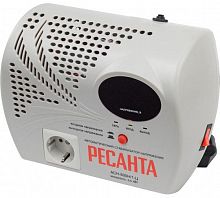 63/6/9 Стабилизатор напряжения АСН-500 Н/1-Ц 1ф 0.5кВт настен. с розеткой IP20 релейный Ресанта 