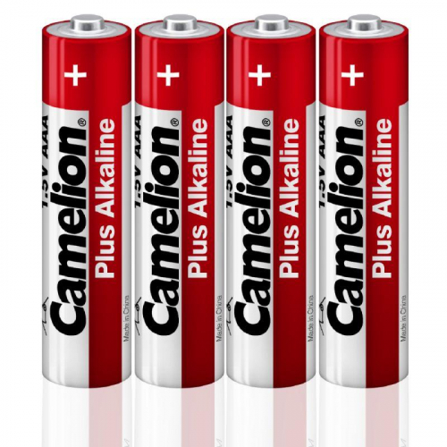 12553 Элемент питания алкалиновый AAA/LR03 1.5В Plus Alkaline LR03-SP4 (уп.4шт) Camelion 