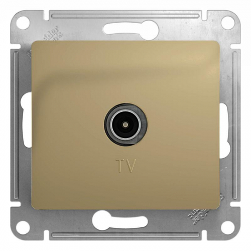 GSL000493 Розетка телевизионная TV Glossa коннектор механизм титан SE 