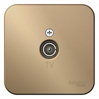 BLNTA000014 Розетка телевизионная TV ОП Blanca 16А 250В коннектор с изолир. пластиной титан SE 