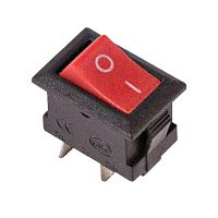 36-2011 Выключатель клавишный 250В 3А (2с) ON-OFF Micro RWB-101 красн. Rexant 